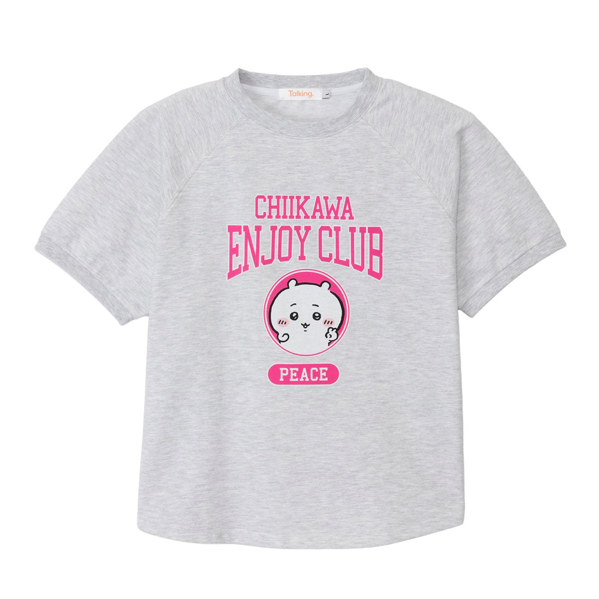 ちいかわ Tシャツ ピース ちいかわ 杢グレー