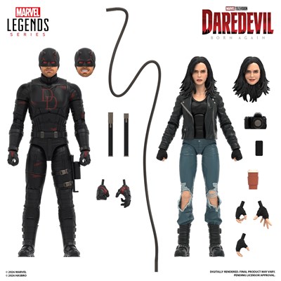 ハズブロ（Hasbro）MARVEL マーベルレジェンド・シリーズ『デアデビル：ボーン・アゲイン』 デアデビル＆ジェシカ・ジョーンズ コレクション用 15cm アクションフィギュア 2 体 G2402 正規品