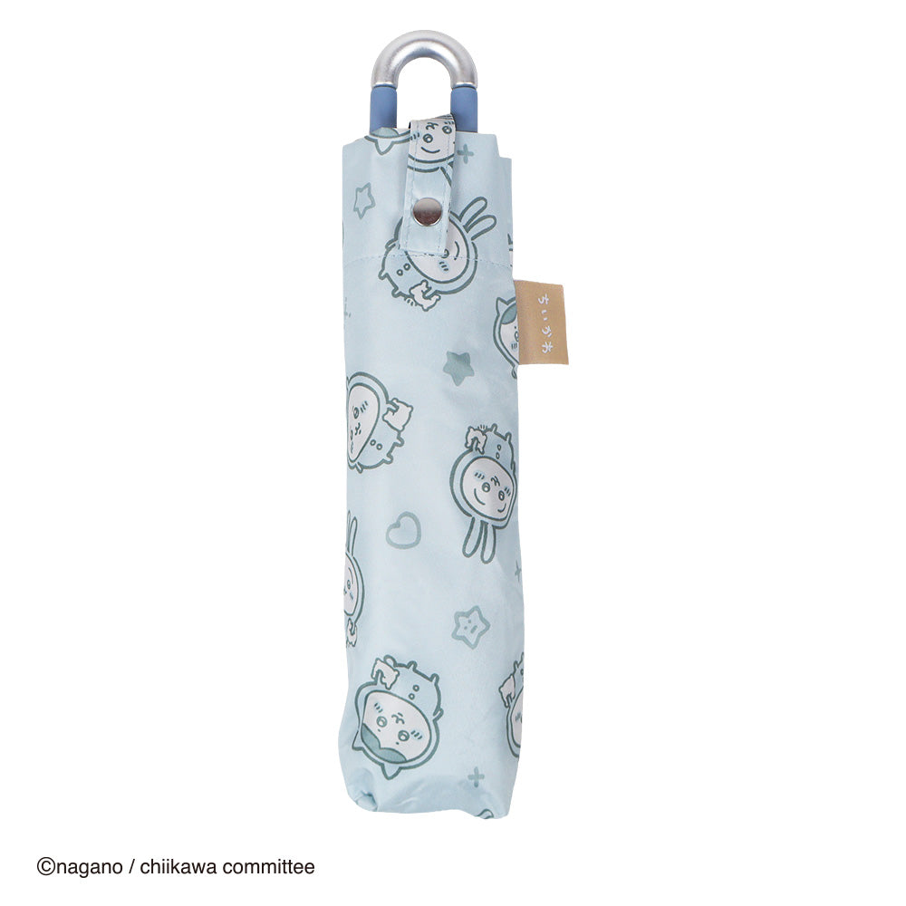 ちいかわ カラビナ晴雨兼用折傘50cm（パジャマ・ブルー）