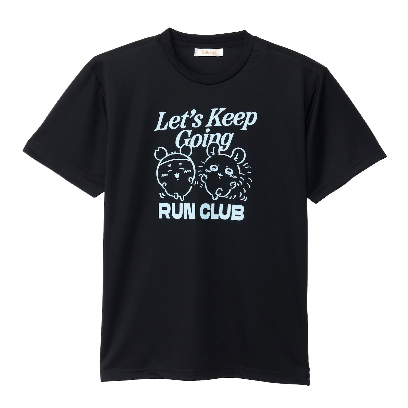 ちいかわ ドライTシャツ RUN モモンガ古本屋 ブラック