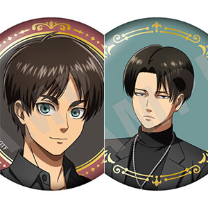 TVアニメ『進撃の巨人』 ブラックコーデシリーズ トレーディングキラキラ缶バッジ 8個入りBOX