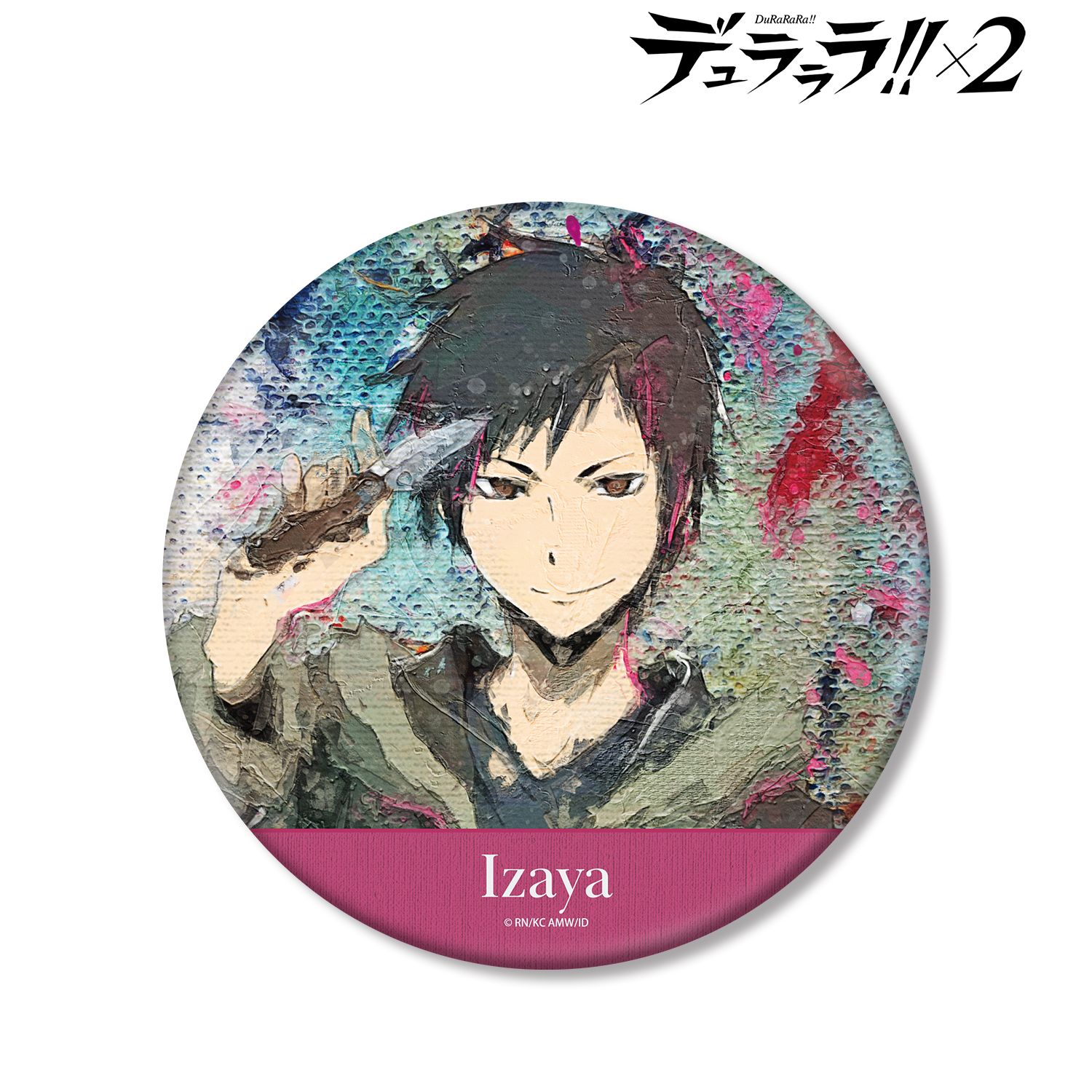 デュラララ!!×２_折原臨也 grunge CANVAS BIG缶バッジ ver.A