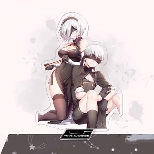 NieR ニーアオートマタ 2B アクリルスタンド 周辺 ヨルハ二号B型 全シリーズ アクリルフィギュア 全身 台座あり 萌えグッズ アニメ 周辺 コスプレ 道具 2を買うと1を贈る! 誕生日 プレゼント 非公式 (カラー（18）,16CM) [並行輸入品]