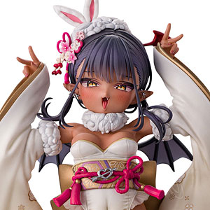 【特典】褐色サキュバスちゃん 晴れ着バニーVer. Illustrated by 虎んと 1/6 完成品フィギュア 豪華版