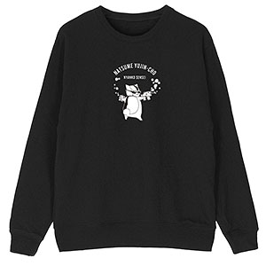 夏目友人帳 描き下ろし ニャンコ先生 シャボン玉ver. トレーナー メンズ XS