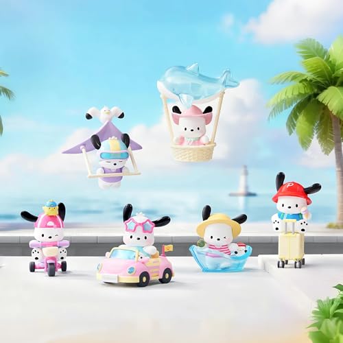 TOP TOY サンリオ (SANRIO) ポチャッコ「旅行日記」シリーズ【1ピース】ガチャガチャ ブラインドボックス フィギュア ソフビ PVC プレゼント 誕生日 ギフト ポムポムプリン Pochacco ぽちゃっ キャラクター コレクター向け
