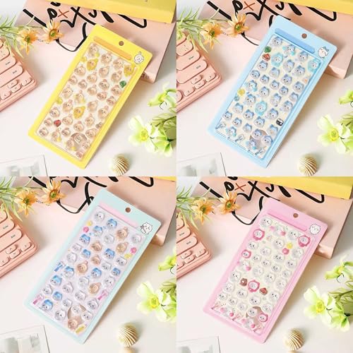 [SENDENG] たいおう うさぎ ハチワレ 4点セット ストレス解消 文房具 重複しない 人気 漫画 防水 可愛い 写真 シール 防水 コレクション 応援 ステッカーシール 動物 手帳 DIY 誕生日プレゼント 萌えグッズ (BB26121-chi-a)