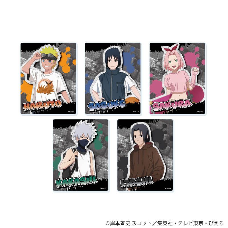 ミニアクリルプレート「NARUTO-ナルト- 疾風伝」07/ストリートファッションver. コンプリートセット(全5種)(描き下ろしイラスト)