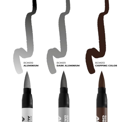 AKインタラクティブ AKリアルマーカー チッピングカラー3色セット 模型用水性マーカー RCM105
