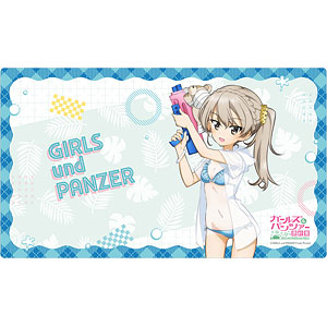 [ガールズ＆パンツァー 最終章]描き下ろしラバーマット(島田愛里寿/水鉄砲 日焼けVer.)