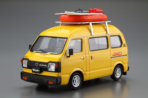 青島文化教材社(AOSHIMA) ザ☆モデルカー No.55 1/24 スバル K88 サンバー ハイルーフ4WD '80 プラモデル