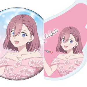 アクリルキーホルダー＆缶バッジセット「2.5次元の誘惑」01/天乃リリサ ドレスver.(描き下ろしイラスト)