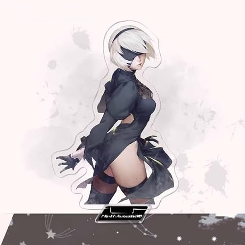 NieR ニーアオートマタ 2B アクリルスタンド 周辺 ヨルハ二号B型 全シリーズ アクリルフィギュア 全身 台座あり 萌えグッズ アニメ 周辺 コスプレ 道具 2を買うと1を贈る! 誕生日 プレゼント 非公式 (カラー（13）,16CM) [並行輸入品]