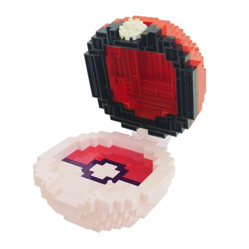 カワダ(Kawada)ナノブロック ポケットモンスター コレクションスタンド モンスターボール NBPM_112 4.5×14×21ｃｍ 12才以上 インテリア ホビー NBPM_112