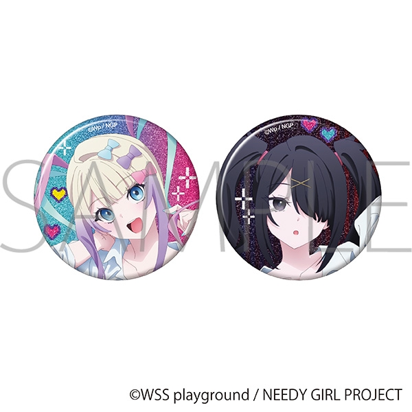 NEEDY GIRL OVERDOSE グリッター缶バッジセット
