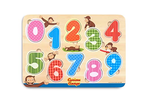 ヴィットハート おさるのジョージ 木製すうじパズル VG4