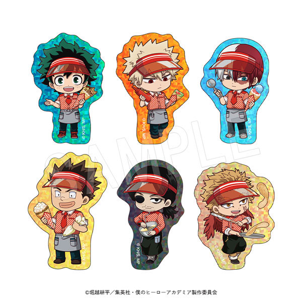 僕のヒーローアカデミア キラキラステッカーセット ミニキャラver.