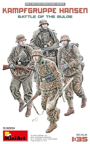 ミニアート 1/35 ドイツ ハンセン戦闘団 バルジの戦い 4体入 プラモデル MA53051