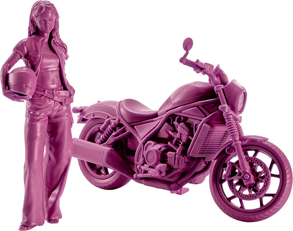 PLAMAX MF-101 Rider's portrait Honda Rebel 1100 ワインレッド 1/20 プラモデル[マックスファクトリー]《１２月予約》