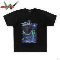仮面ライダーＷ サイクロンジョーカーと風都背景　Ｔシャツ