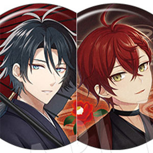 文豪とアルケミスト トレーディンググリッター缶バッジ 寒椿ver. 4個入りセット