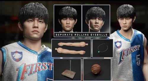 [AC]ResetStudio【可動眼】カンフー・アジェ 1/6 コレクション級 バスケットボールユニフォーム版 可動 アクションフィギュア ヘット 素体 衣装 アクセサリー フルセット