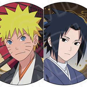 NARUTO-ナルト- 疾風伝 ホログラムカンバッジ(ランダム) モダン和装 ver. 6個入りセット