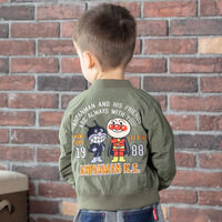 アンパンマン ばいきんまんナイロン刺繍MA‐1