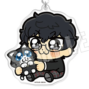 ペルソナ5 ザ・ロイヤル 主人公×ぶくぶ おおきめアクリルキーホルダー 10.優しさ ランク5