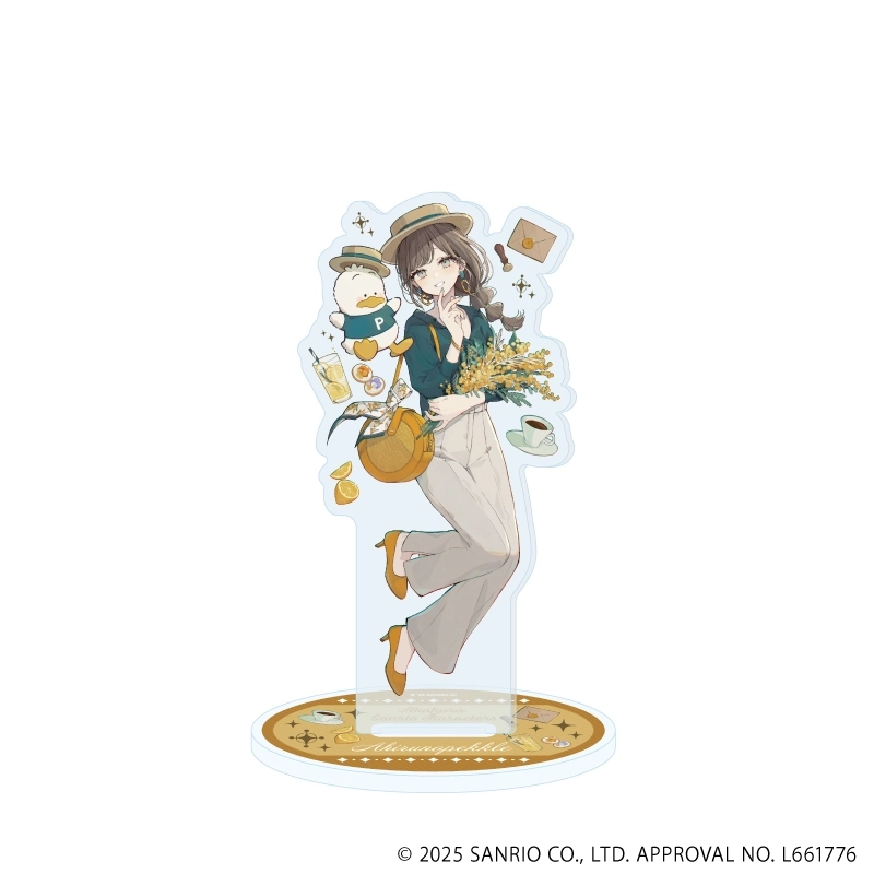 【予約2025年10月】アクリルスタンド「赤倉×サンリオキャラクターズ」47/あひるのペックル(コラボイラスト) A3