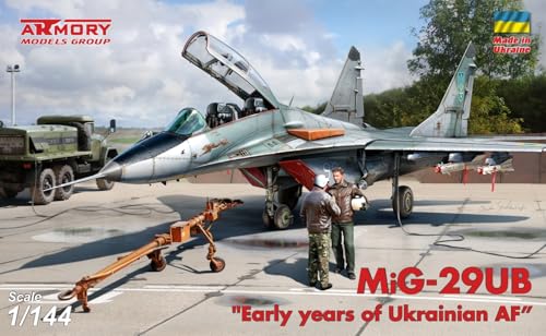 アーモリー 1/144 初期ウクライナ MiG-29UB 9-51 フルクラムB プラモデル AMR14711