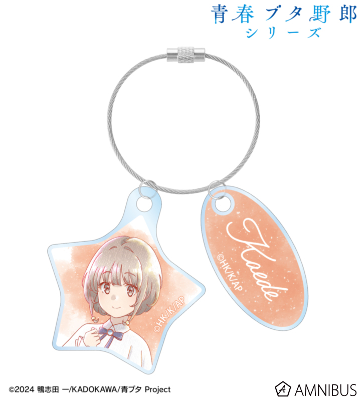 描き下ろし 梓川花楓 星空ドレスver. Ani-Art aqua label 2連ワイヤーアクリルキーホルダー