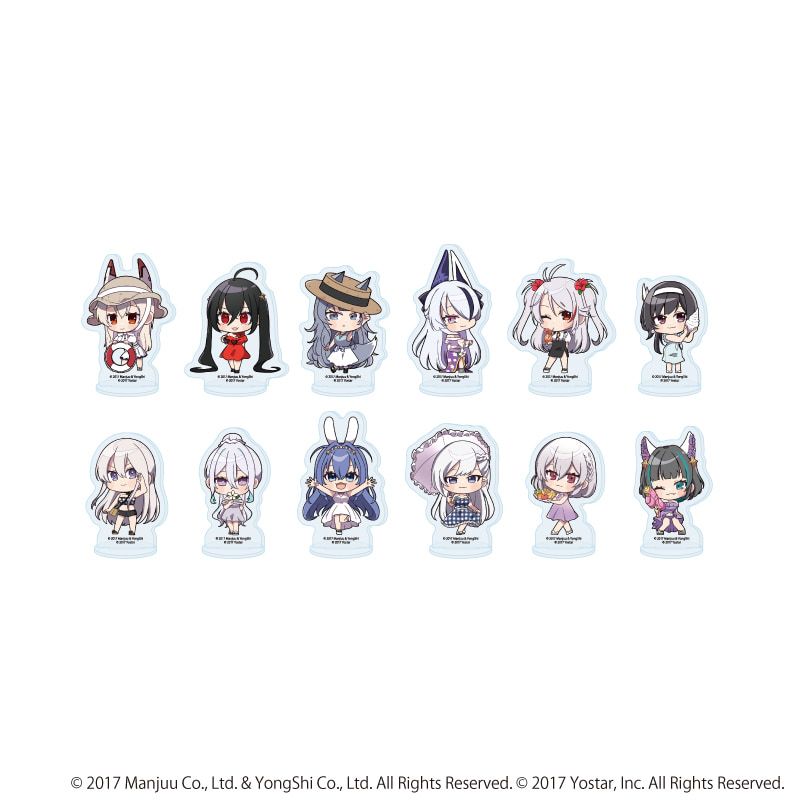 アクリルぷちスタンド「アズールレーン」01/サマードレスver. コンプリートセット(全12種)(ミニキャライラスト)