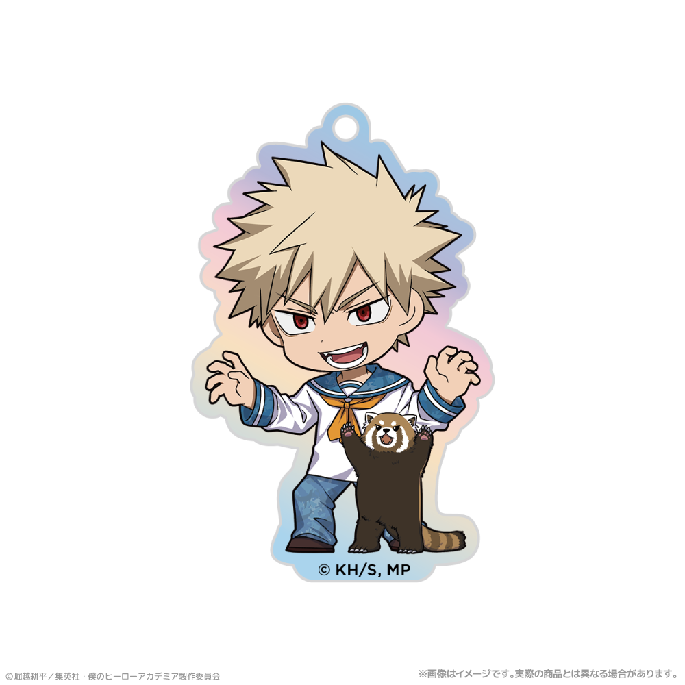 僕のヒーローアカデミア_オーロラアクリルキーホルダー_爆豪勝己 海の生きものたちと一緒にPLUS ULTRA
