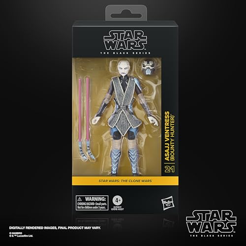 ハズブロ（Hasbro）スター・ウォーズ STAR WARS スター・ウォーズ ブラックシリーズ アサージ・ヴェントレス（賞金稼ぎ）、『スター・ウォーズ／クローンの攻撃 (エピソード2)』プレミアム コレクション用 15 cmアクションフィギュア G2567 正規品