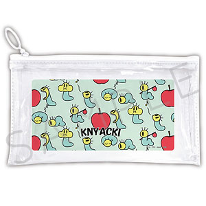 「ニャッキ！」 フラットクリアポーチ デザインC