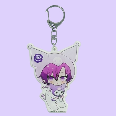 【グッズ(音楽)】キーホルダー 浦島坂田船×サンリオキャラクターズ　アクリルキーホルダー　志麻×クロミ