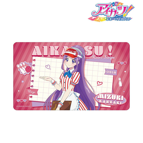 アイカツ！ 10th STORY ～未来へのSTARWAY～ 描き下ろし 神崎美月 レトロストライプver. マルチデスクマット