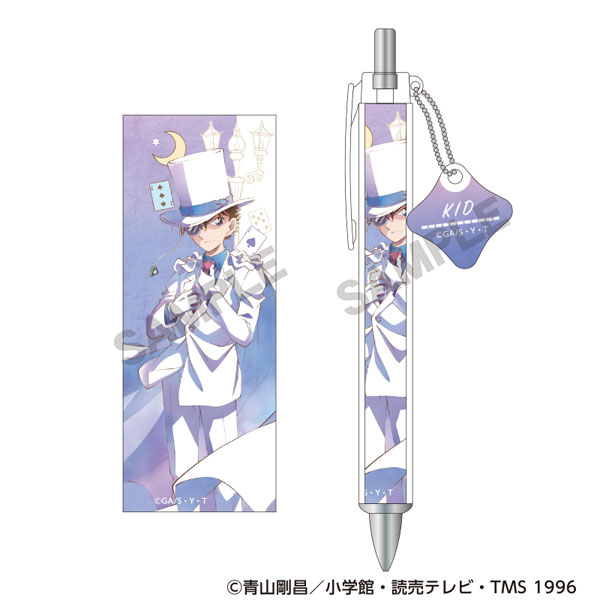 名探偵コナン チャーム付きボールペン 怪盗キッド スタイル クラパレット