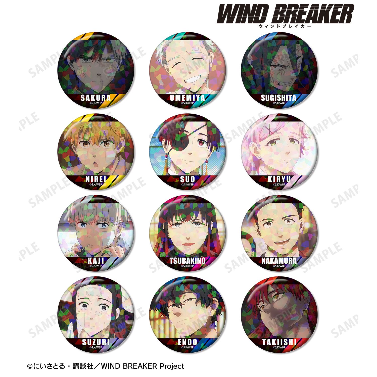 WIND BREAKER_トレーディング場面写ホログラム缶バッジ(単位/コンプリートBOX/12パック入り)