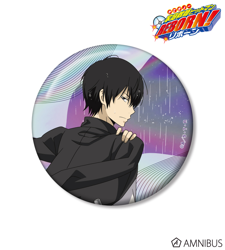 描き下ろし 雲雀 恭弥 戦う背中×雨ver. 75mmオーロラ缶バッジ