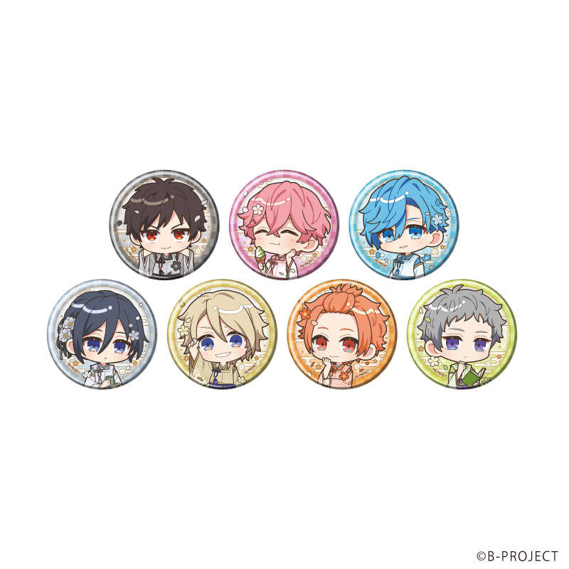 B-PROJECT_缶バッジ06/コンプリートセット(全7種)(ミニキャライラスト)【コンプリートセット／7個入り】