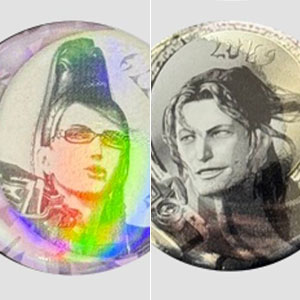 ベヨネッタ リザルトメダル風トレーディング缶バッジ 8個入りBOX