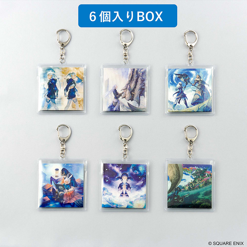 ファイナルファンタジーXIV ミュージックコレクションキーチェーン バイナルシリーズ Vol. 2 6個入りBOX