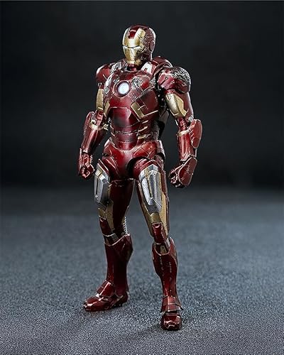 スリーゼロ[threezero] Marvel Studios' The Infinity Saga DLX アイアンマン・マーク7[バトルダメージ] 1/12スケールABS&PVC&POM&亜鉛合金&その他金属製塗装済み可動フィギュア