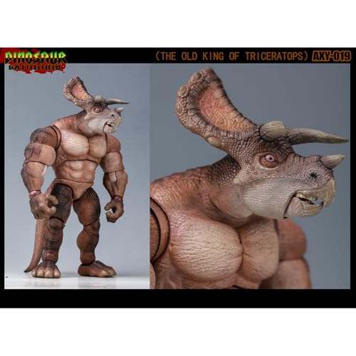 HiPlay AXYTOYS ダイナソー・バトルフィールド トリケラトプス 新王降臨 AXY-021 老王 通常版 可動フィギュア 塗装済み 完成品