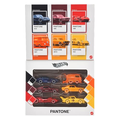 ホットウィール(Hot Wheels) パントーン マルチパック アソート - サンセットレース 乗り物おもちゃ ミニカー 6台 3歳から マルチ JNK94-986A