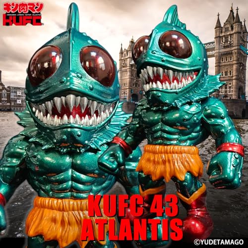 キン肉マンキャラクター フィギュア KUFC 43 アトランティス 原作 ディープグリーンメタリック ソフビ製(PVC) 全高約160mm 彩色済み完成品