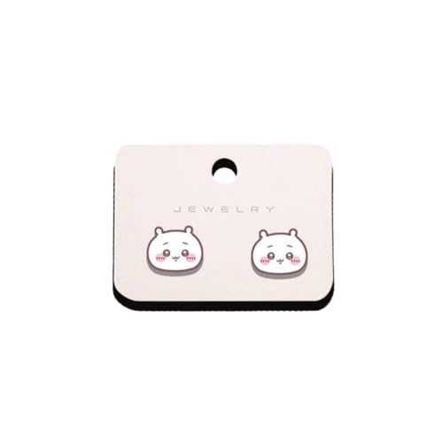 ピアス かわいい ちいかわ ハチワレ うさぎ 耳飾り イヤリング 萌えグッズ おしゃれ アニメ 萌えグッズ 日常 通勤 通学 アクセサリー 撮影用 友人 誕生日 プレゼント (ちい)