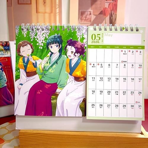 2026-2027年 薬屋のひとりごと 卓上カレンダー ギフトボックス付き 猫猫 マオマオ カレンダー アニメ 萌えグッズ 写真 実用性 置物 オフィス用品 新年 お正月 卒業記念品 ハロウィン クリスマス 贈り物 プレゼント [並行輸入品]